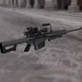 Barrett M82A1 rifle lowpoly game model