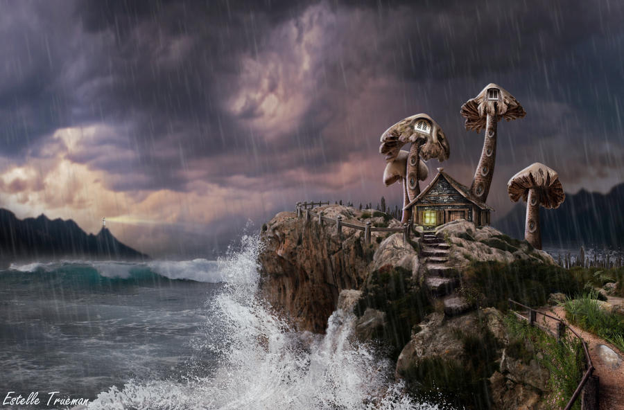 'Shroom With A Sea View by needcaffine