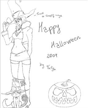 Halloween 2009  -Lineart-