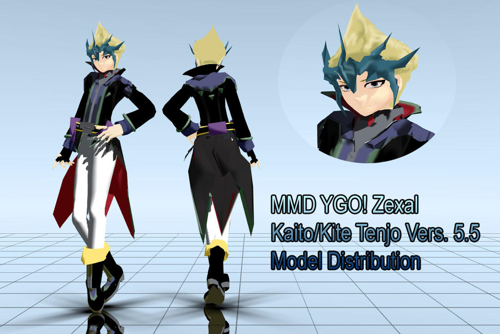 MMD YGO Kaito/Kite Tenjo Vers. Model dl by TwoSidedMMD on DeviantArt MMD YGO Kaito/Kite Tenjo Vers. Model dl by TwoSidedMMD on DeviantArt