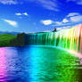 rainbow water colour