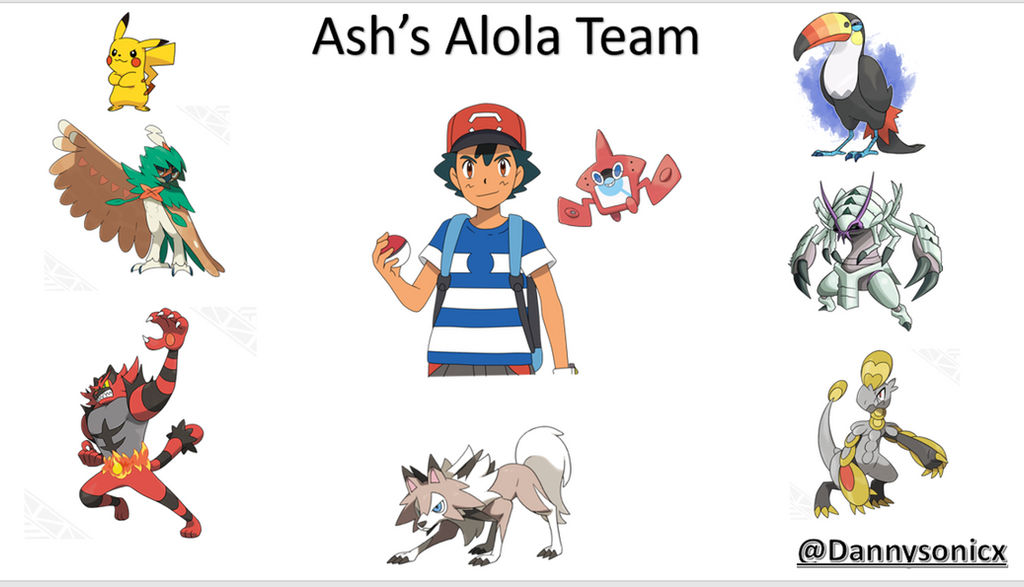 POKEMON - Ash's alola team ( theory ) by KallyxMansion55 on DeviantArt