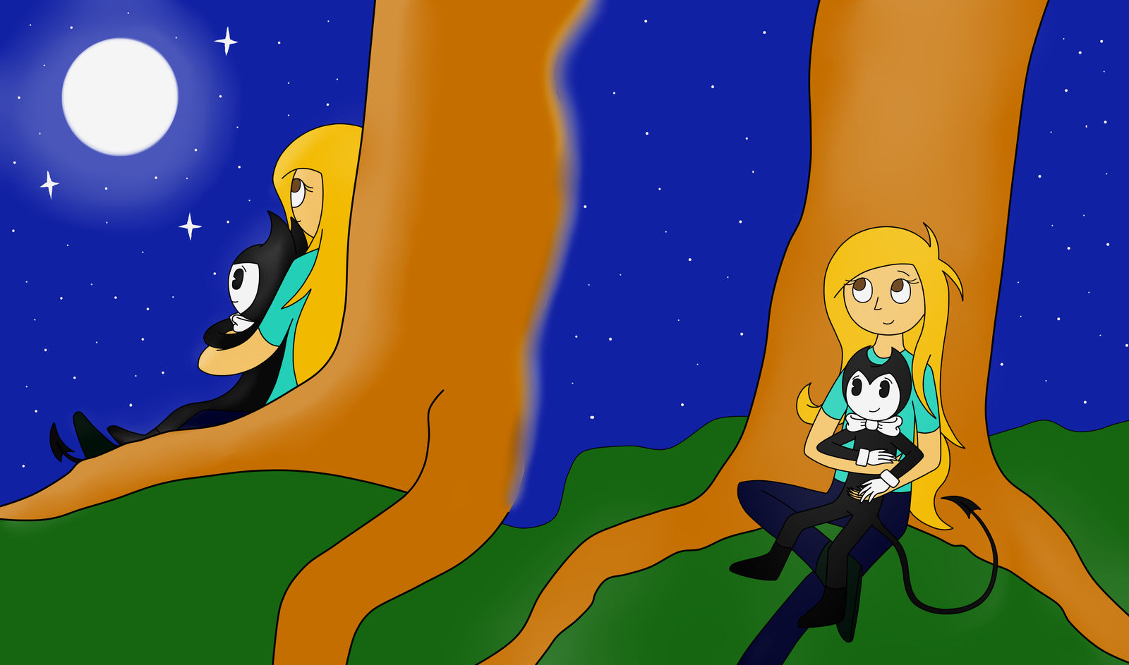 Sara and Bendy Moonlight