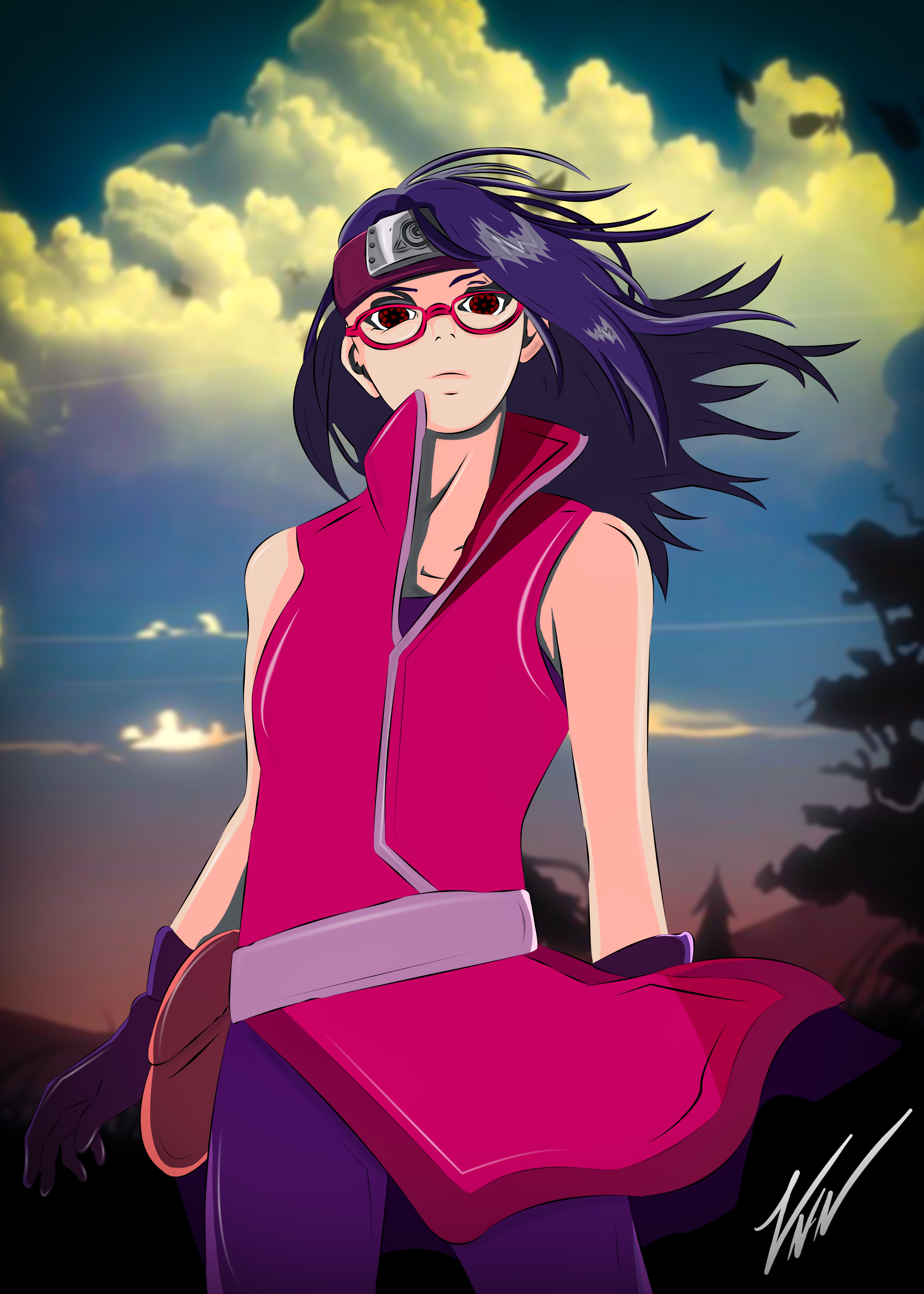 Sarada Uchiha Teen Tanitytan - Illustrations ART street