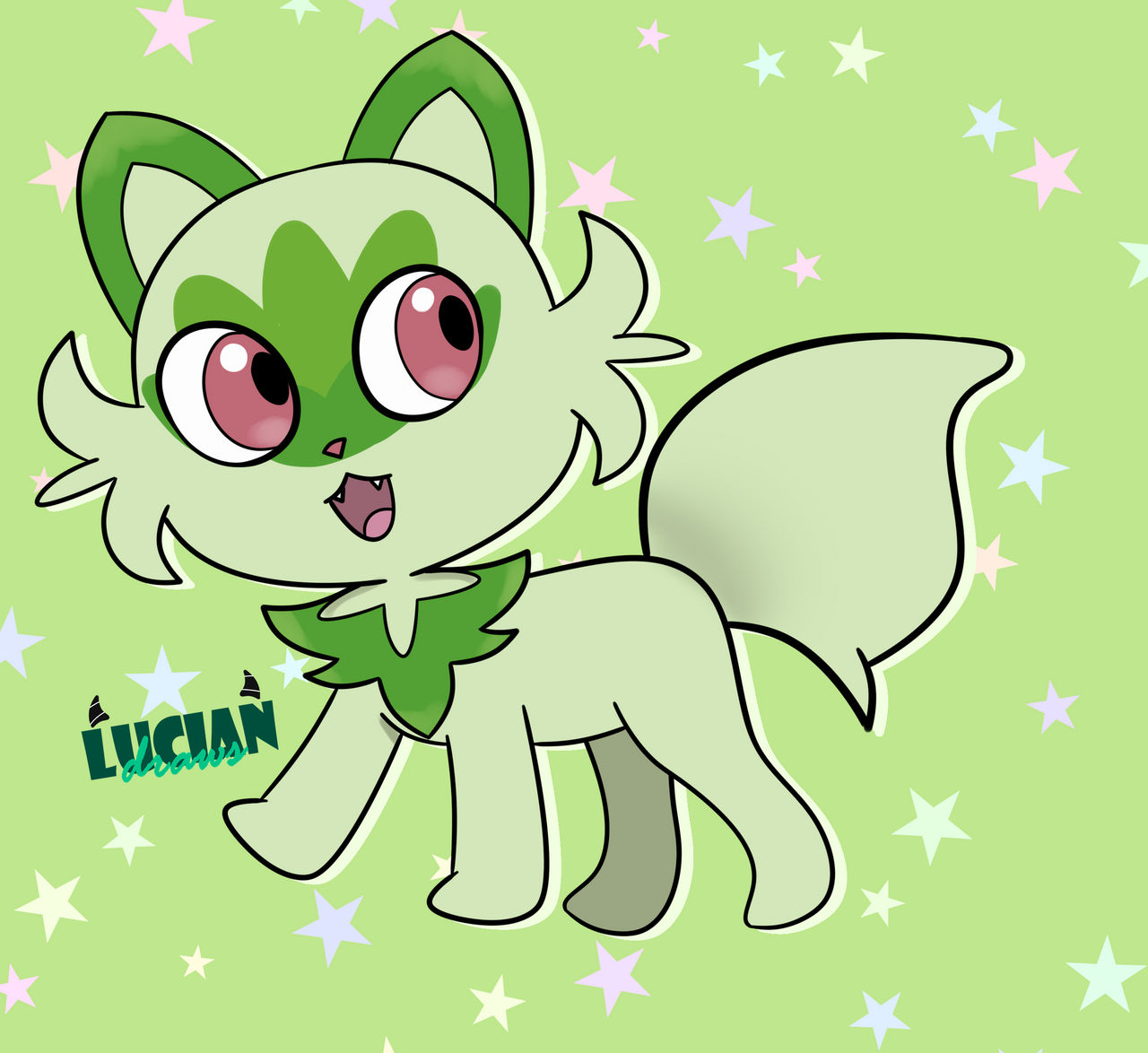 Sprigatito by Luciandrawss on DeviantArt