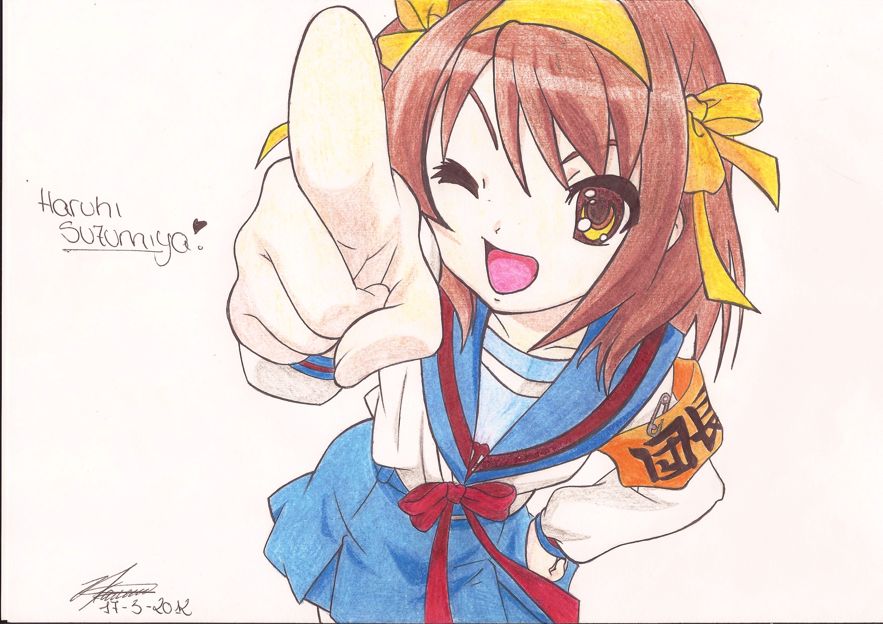 Haruhi Suzumiya.