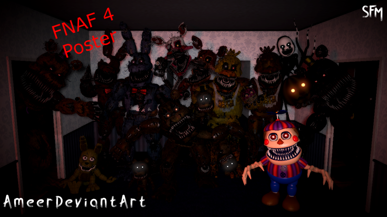 Five Night at Freddy's 4 Poster (SFM) by Chowie333 on DeviantArt