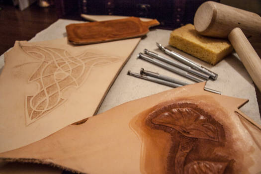 Leather practice and tools