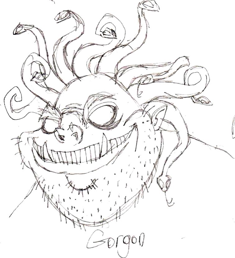 Gorgon head