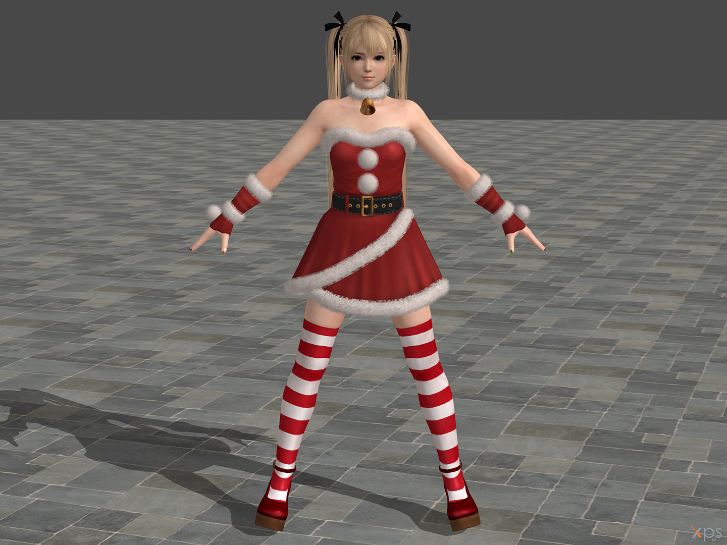 DOA5U Marie Rose Santa's Helper costume