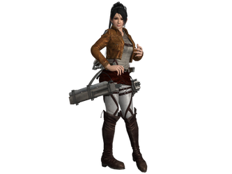 DOA5 LR Momiji Attack on Titan costume by zareef