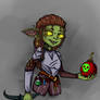 Goblin Alchemist DnD character