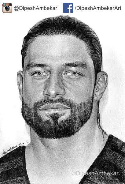 Roman Reigns Sketch by DipeshArt on DeviantArt