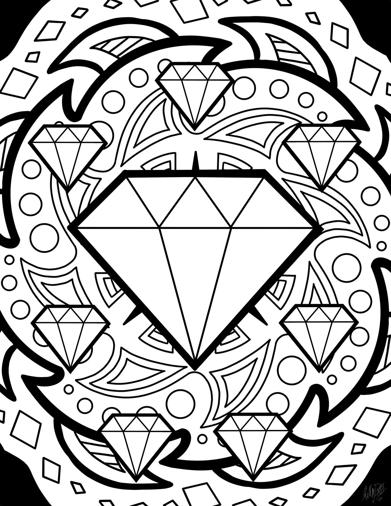 Sonic Chaos Emeralds Coloring Page by MillyD13 on DeviantArt