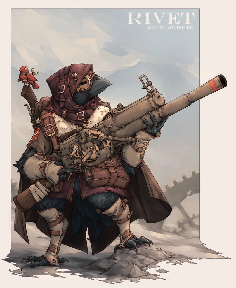 Gotoku Rivet Rivet, Kenku Artificer by TheChrisPMan on DeviantArt