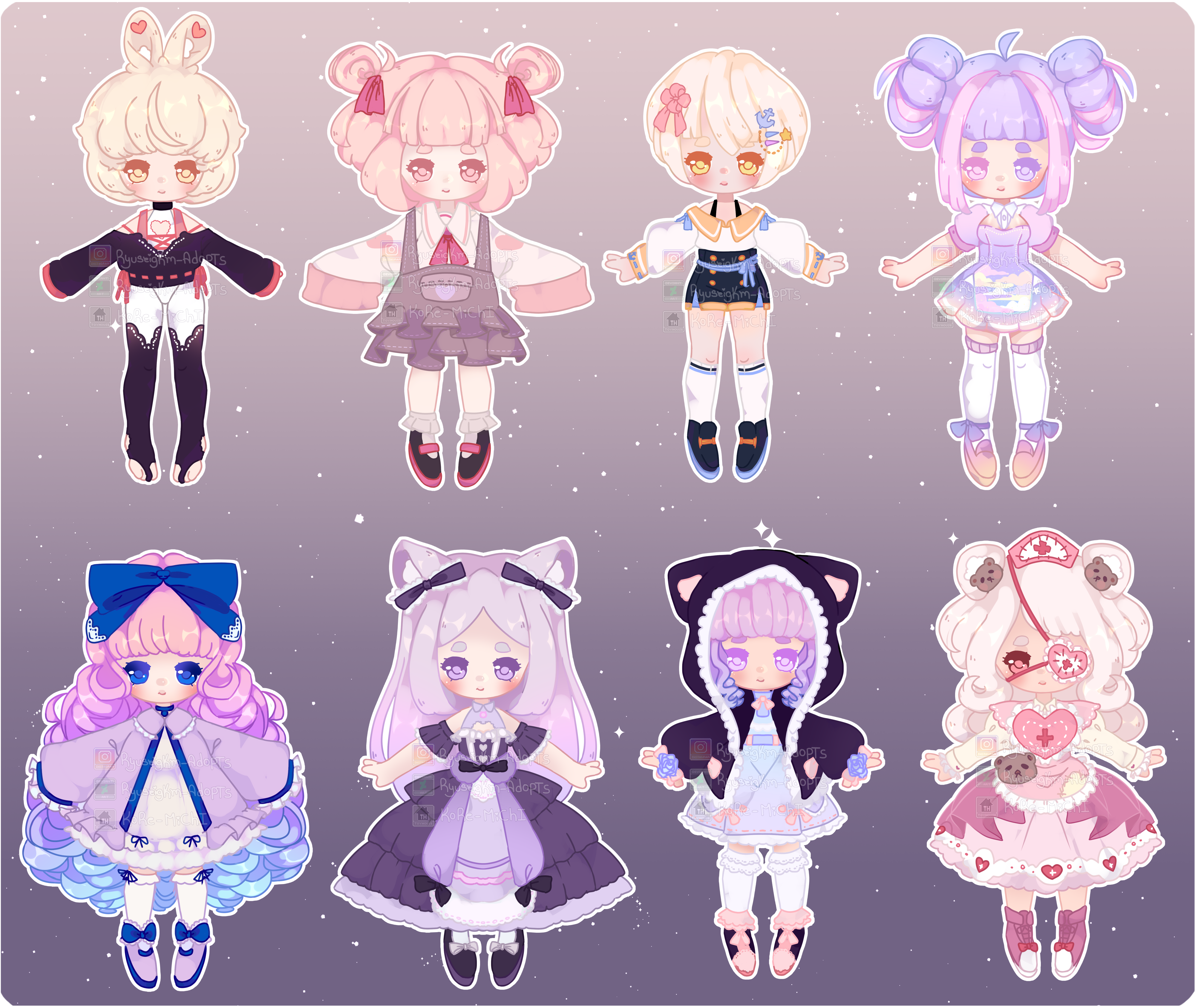 SET PRICE ADOPTABLES OPEN by Ryuseigkm-Adopts on DeviantArt