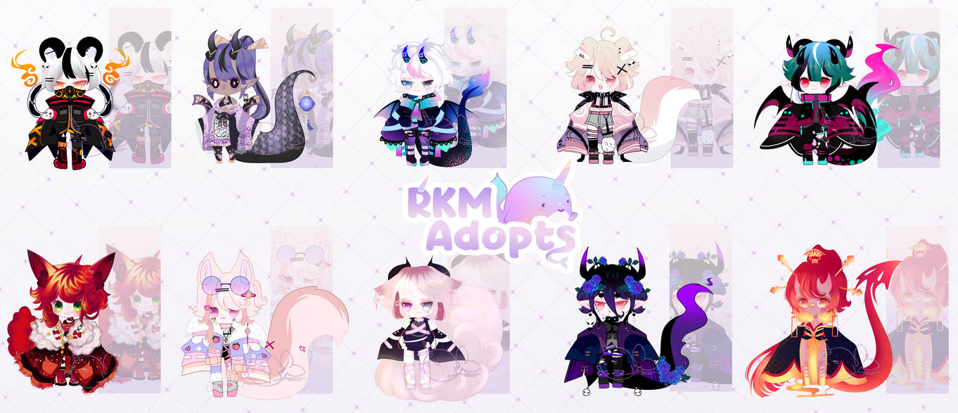 SET PRICE ADOPTABLES OPEN by Ryuseigkm-Adopts on DeviantArt