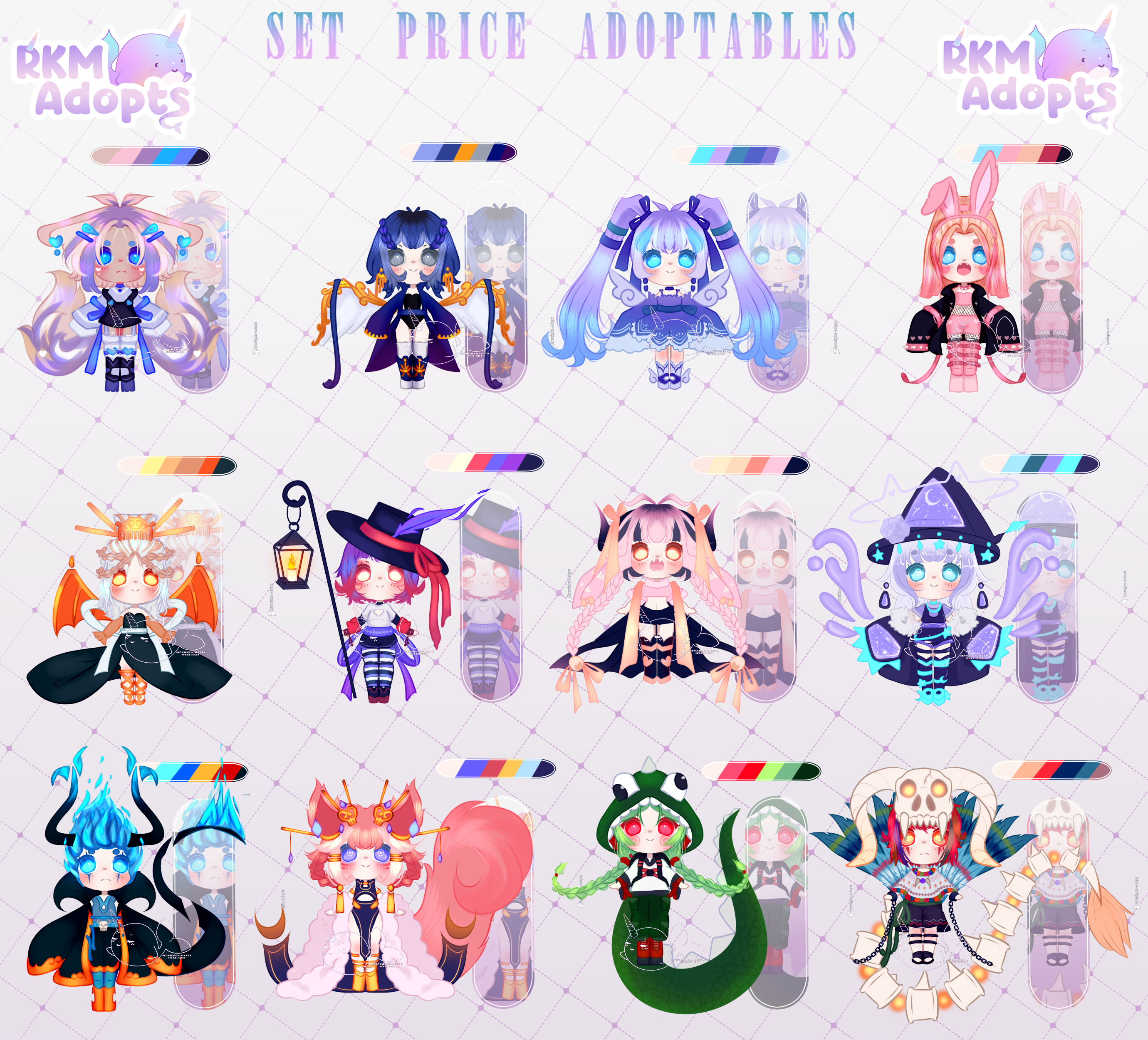 SET PRICE ADOPTABLES OPEN by Ryuseigkm-Adopts on DeviantArt