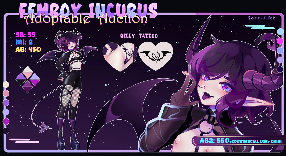 Femboy Incubus  Adopt | Open