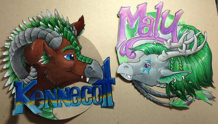 Con Badges - Kennecott and Maly