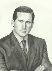 Michael Scott (Steve Carell) Pencil Drawing