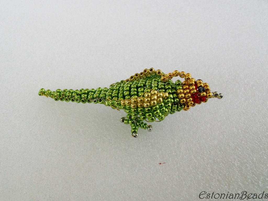 Beaded parrot