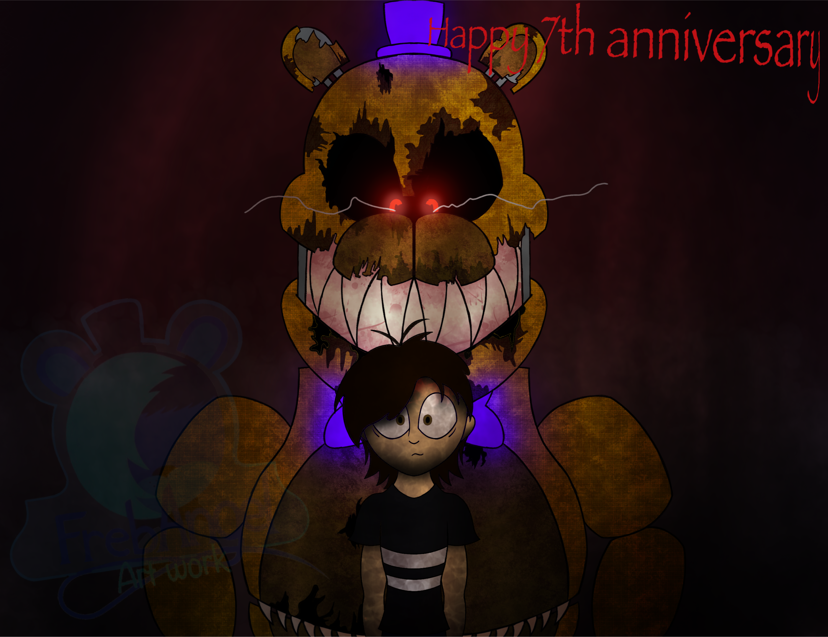 Nightmare Fredbear! by SmashingRenders.deviantart.com on @DeviantArt