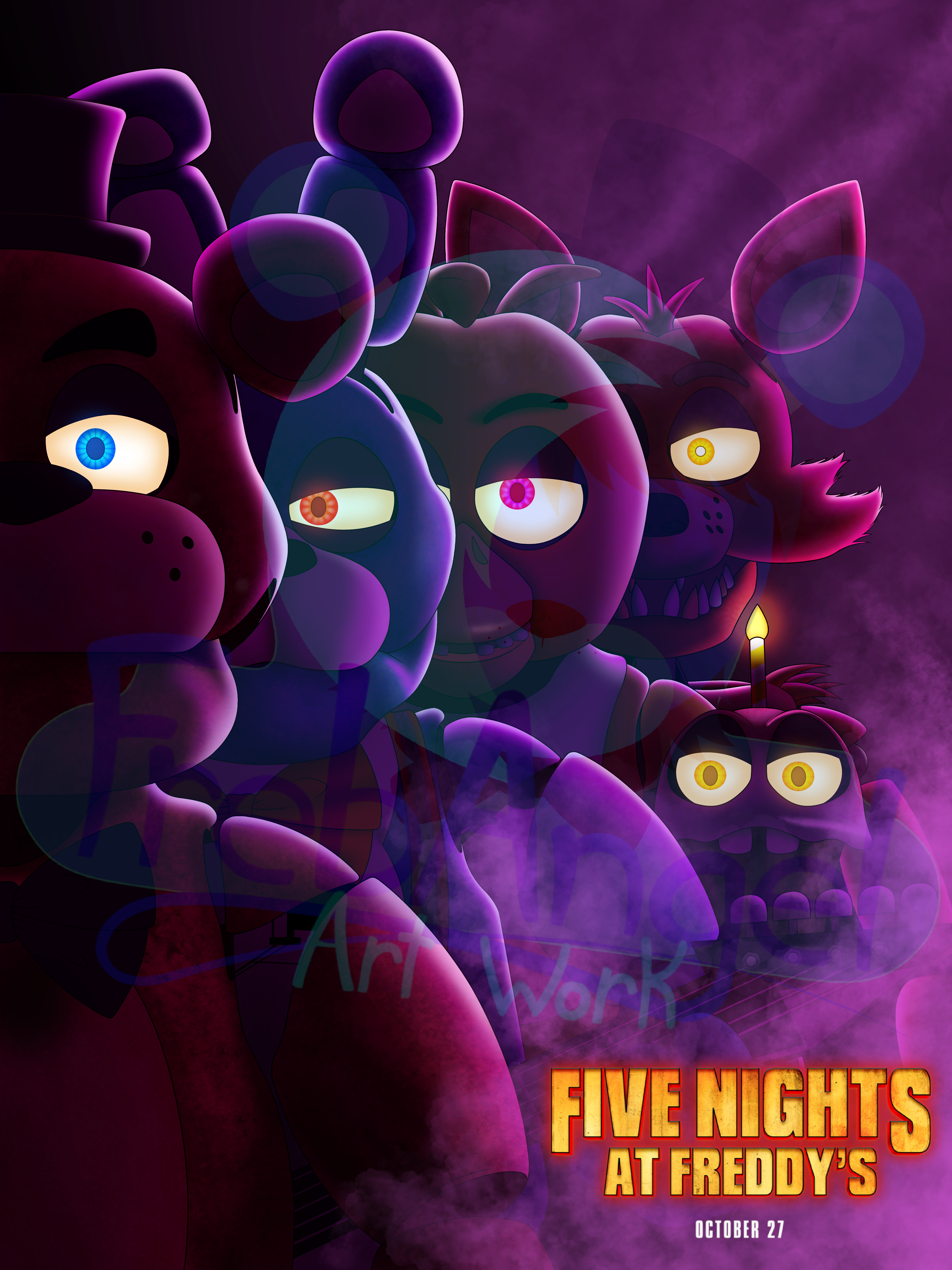 FNAF movie poster by Frebangel on DeviantArt