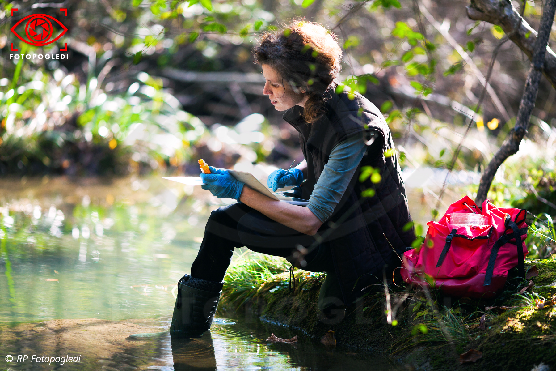 Biologist at work