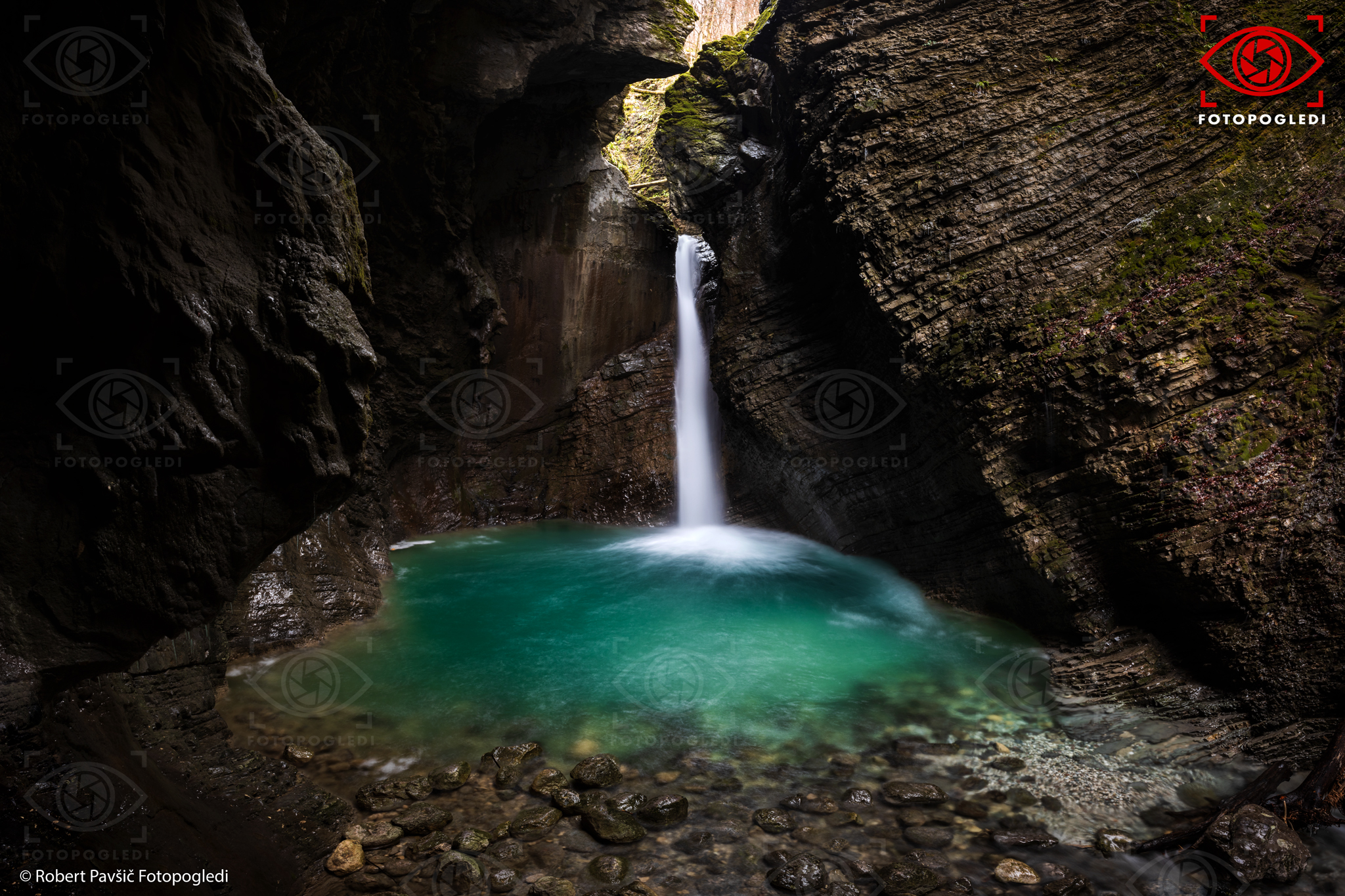 Waterfall Kozjak Slovenija