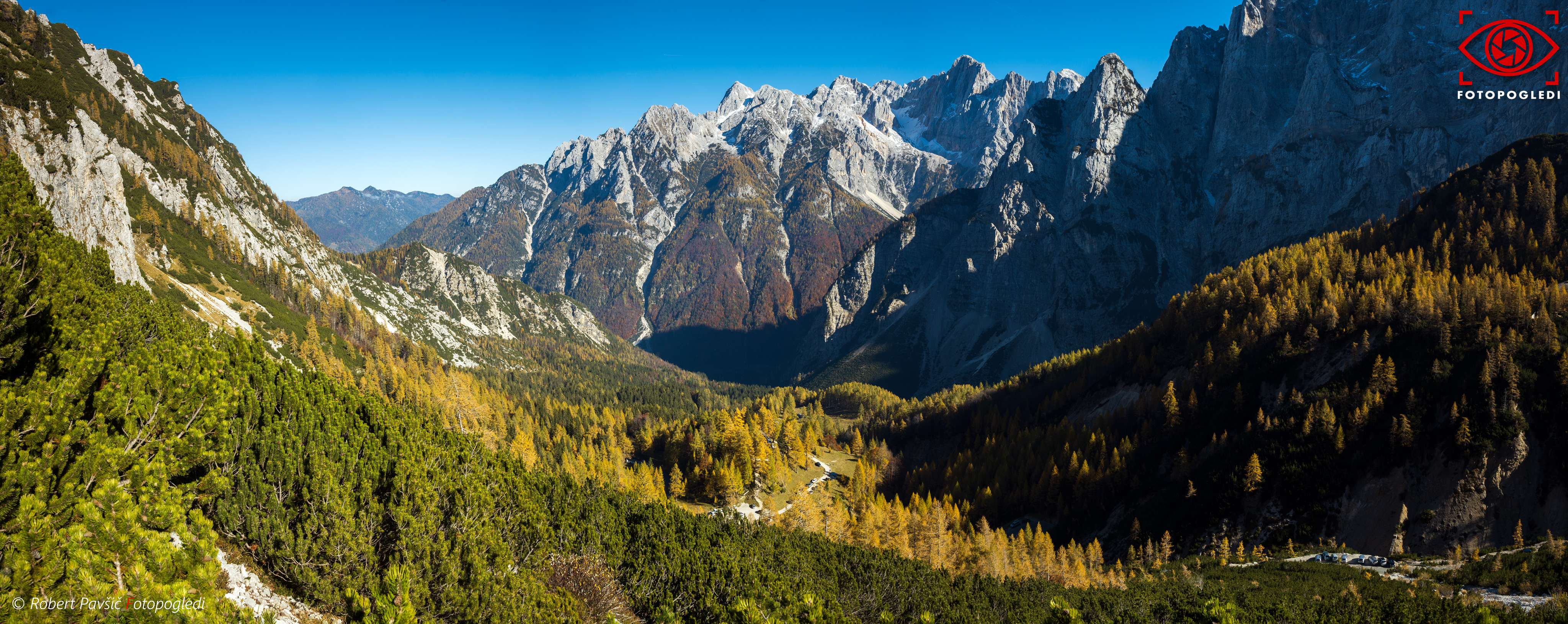 Autumn Julian Alps pass Vrsic