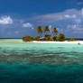 The cast away tropical island