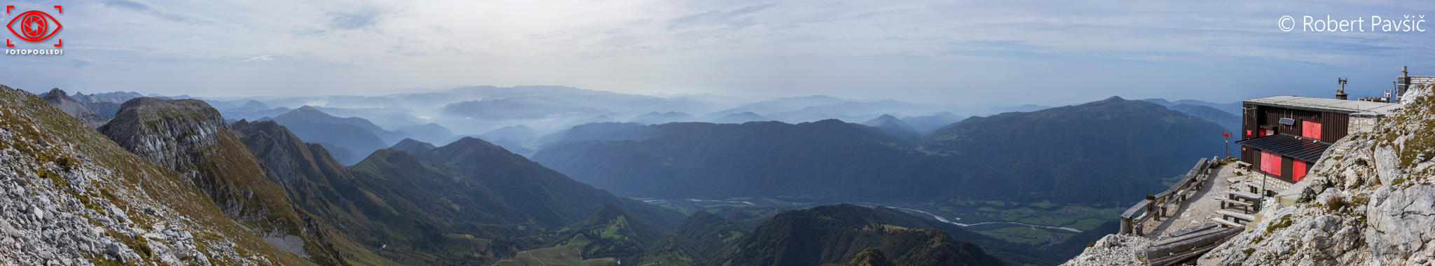 Panorama from Mount Krn 2243m - Slovenija