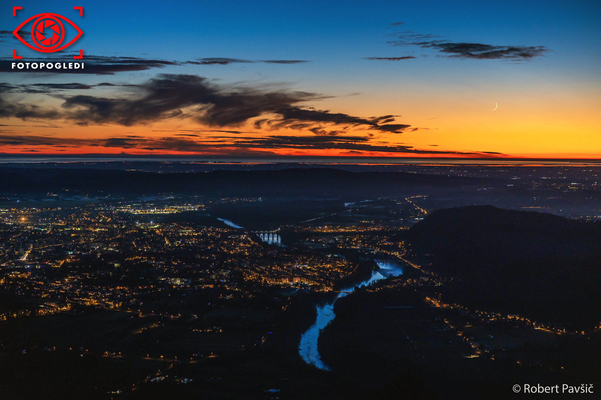 End of a Day over Nova Gorica - Gorizia Landscape