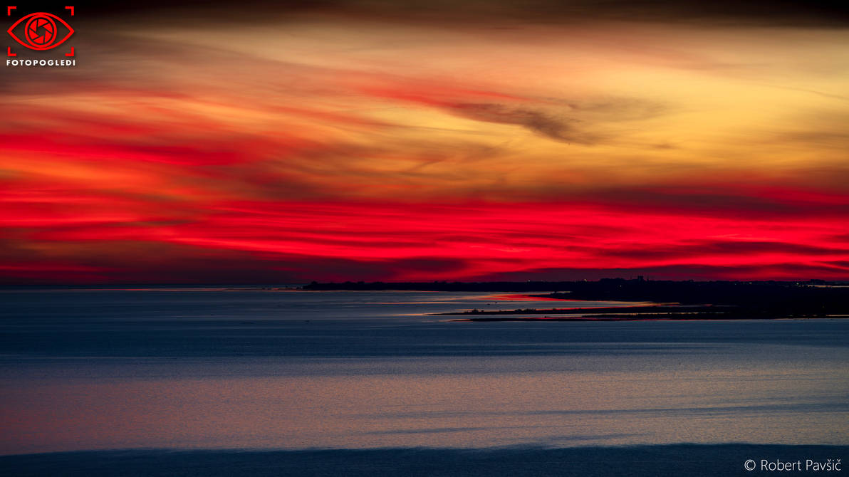 Winter Adriatic Sea Sunset 2024