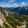 Vrsic Pass from trail to Mala Mojstrovka