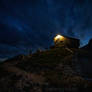Arriving in safe Mountain hut before night