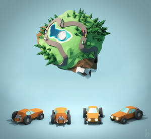 Concept Art for Racing Game