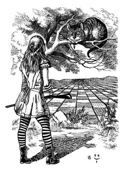 Alice and Cheshire Cat