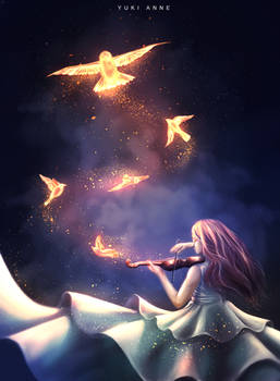 The sound of violin