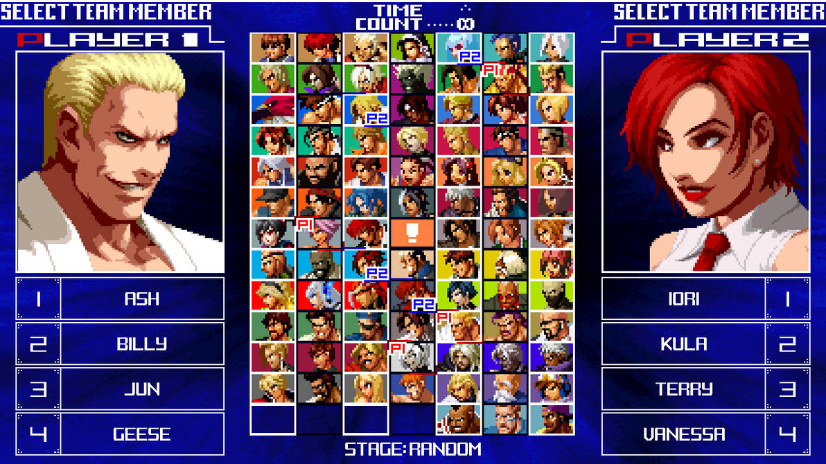 Kof Screen (Mugen) Screenpack kof 2k3 select screen by k6666orochi on DeviantArt