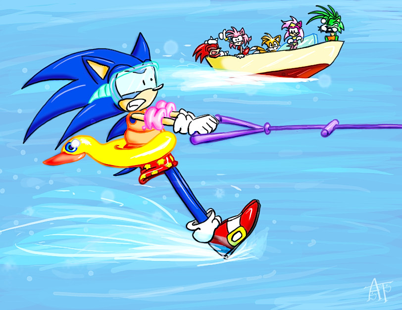 Sonic Water Skiing