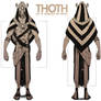 Thoth Character Concept Art Line Art