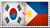 Gift Aph  Korea X Philippines Flag Stamp By Aphst by Hide25