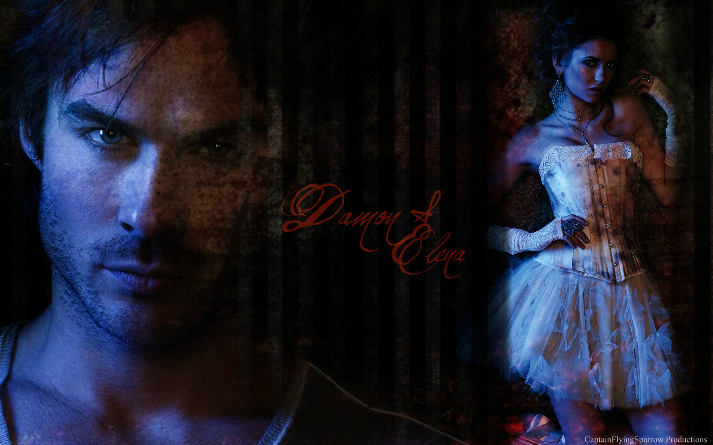 Damon and Elena Wallpaper TVD by CaptainFlyingSparrow on DeviantArt Damon and Elena Wallpaper TVD by CaptainFlyingSparrow on DeviantArt