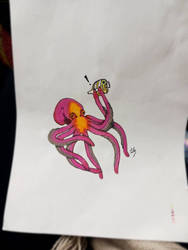 Octopus slapping a fish 2.0