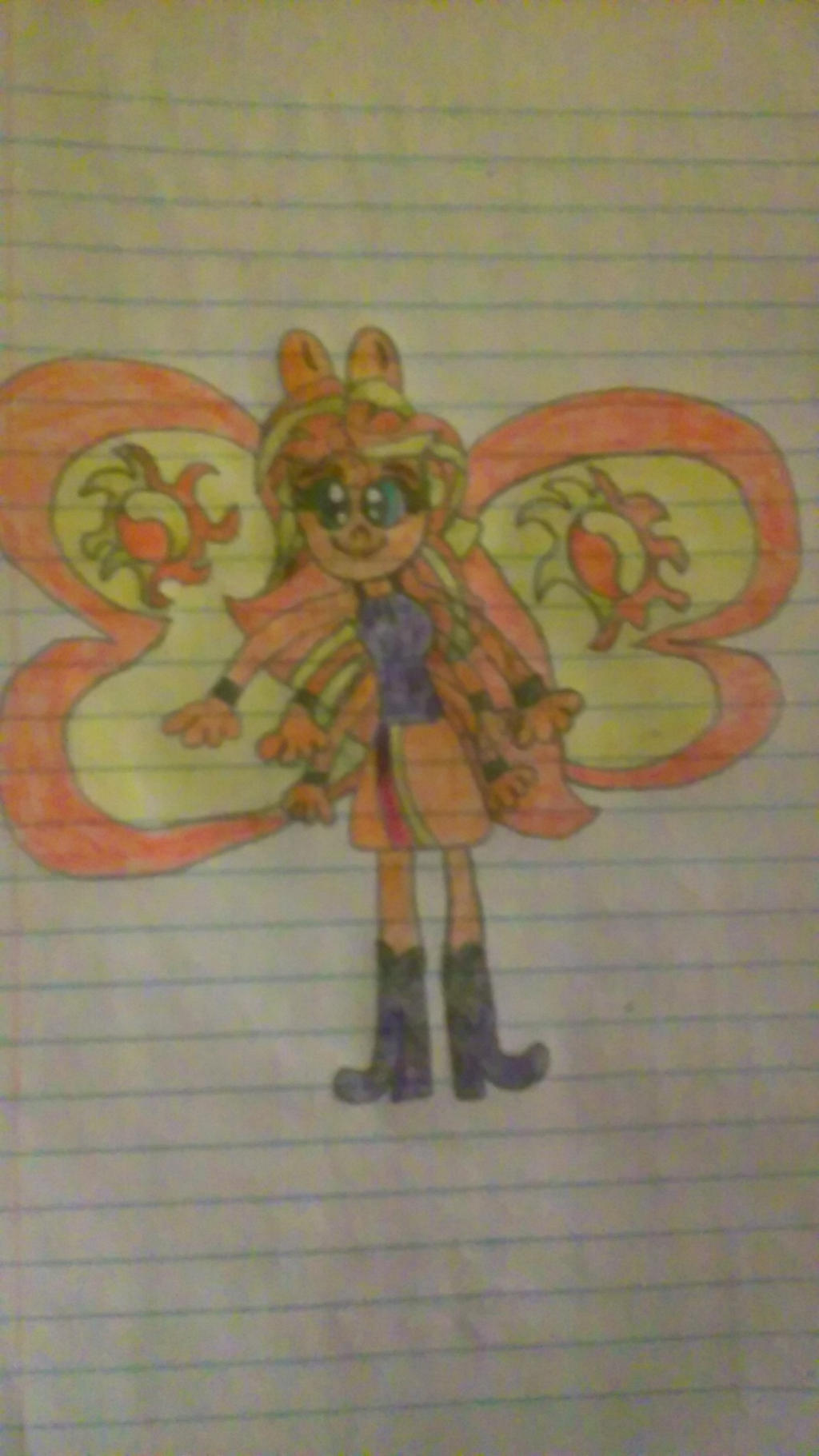 Sunset Shimmer turn into a Butterfly by crazycartoons5488 on DeviantArt