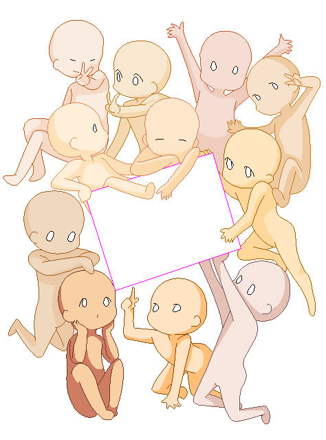 Character Base Party Group Base by codelauren on DeviantArt