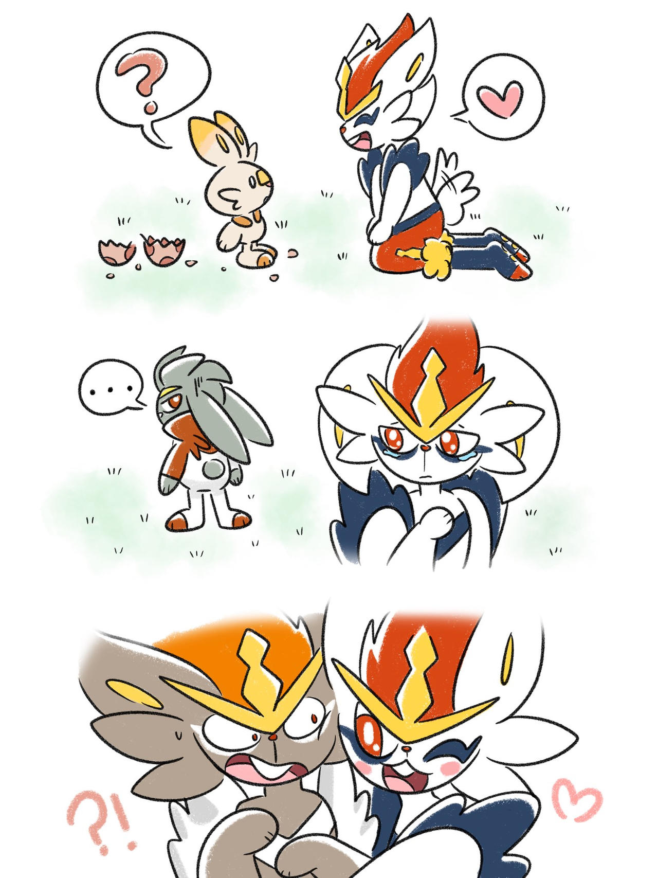 Fire Rabbit Evolutions (Not my art) by JGSmashKing on DeviantArt