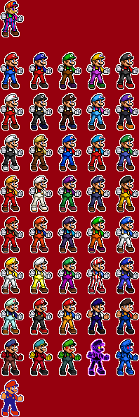 Mario Colors (Resprite) (Redo) by JGSmashKing on DeviantArt